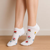 Nízke dámske ponožky Flowers – 3 páry Socks4Fun