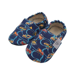 Copa cop Detské textilné papuče naboso - Trucks