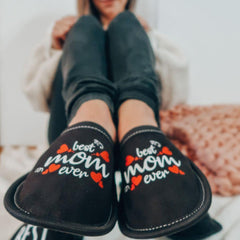 Textilné papuče s potlačou Best mom Ever