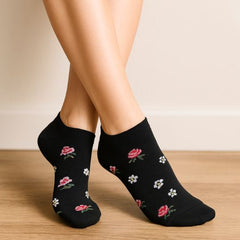 Nízke dámske ponožky Flowers – 3 páry Socks4Fun