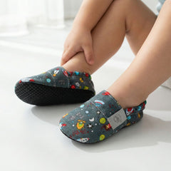 Detské textilné capačky Barefoot - Space Copa cop