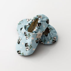 Detské textilné capačky Barefoot - Panda