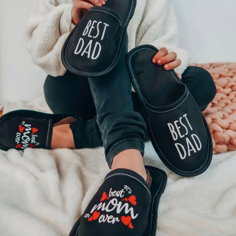 Textilné papuče s potlačou Best mom Ever Copa cop