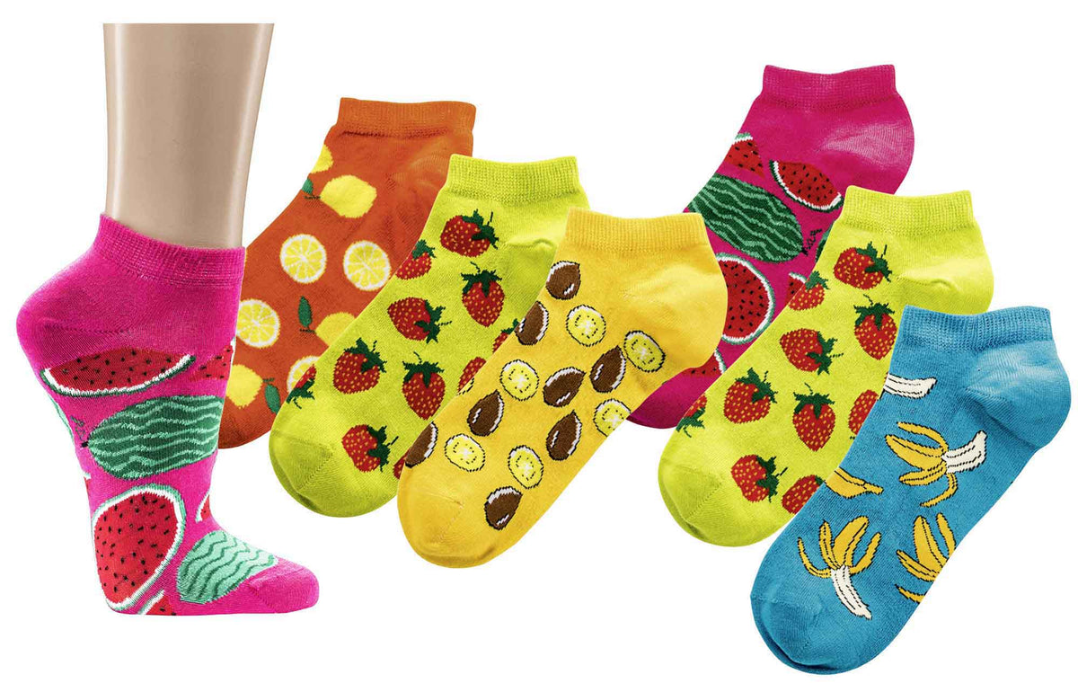 Dámske nízke ponožky Fruit - 3 páry Socks4Fun