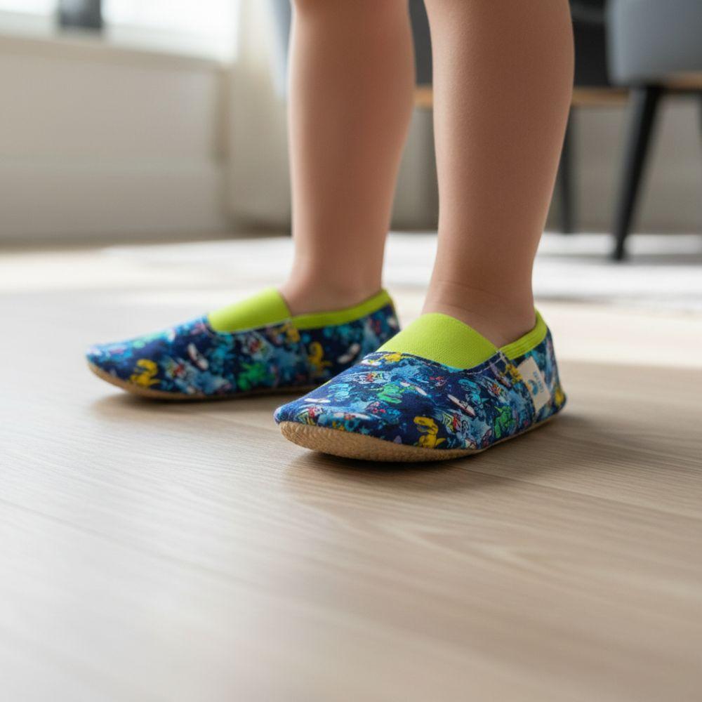 Školské textilné papuče Surf Dino Copa cop