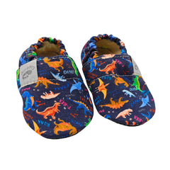 Detské textilné capačky Barefoot - Dino Copa cop