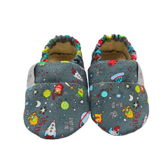 Detské textilné capačky Barefoot - Space Copa cop
