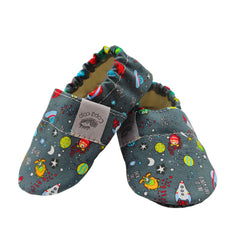Detské textilné capačky Barefoot - Space Copa cop